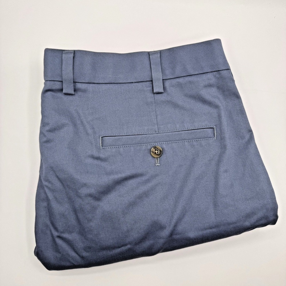 Brooks Brothers Men's 38‎ Blue Advantage Chino Plain Front Performance Shorts